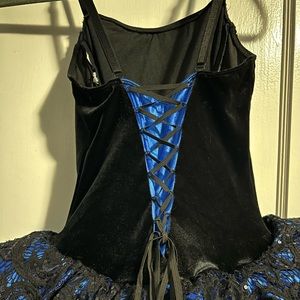 Ballet Costume Blue Black women's small NWOT